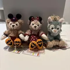 ダッフィー シェリーメイ ジェラトーニ ぬいぐるみバッジ ぬいぐるみストラップ ダッフィー シェリーメイ ジェラトーニ ぬいぐるみバッジ 2014