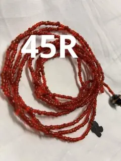 45R アンティークビーズネックレス レッドのサムネイル