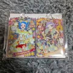 ひみつのアイプリ アクリルカードキーホルダー バズリウム ビビ チィ