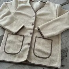 フリースジャケット　クリームベージュ