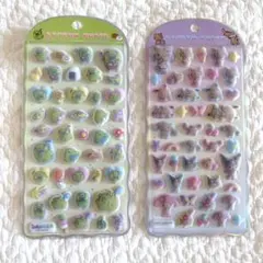 【COTTON PUFFY】シール 2種セット たまごっち サンリオ日焼け