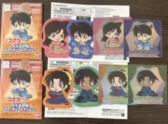 名探偵コナン ちぢませ隊 ステッカーコレクション2 新一 蘭 平次 和葉 セット