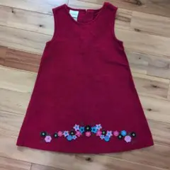 LAURA ASHLEY 赤ノースリーブワンピース