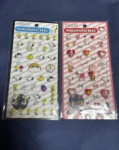 PEANUTS スヌーピー PUKUPUKU SEAL 4シートセット