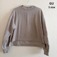 値段交渉OK✨️【GU】スウェット トレーナー (長袖) S 裏起毛 スリット