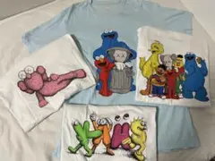ユニクロ×カウズ&ユニクロ×セサミストリート半袖Tシャツ 4点セット サイズXL