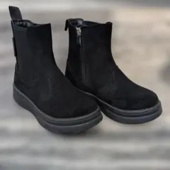 20cm 黒 ジッパー付きブーツ★卒園式などにも♪