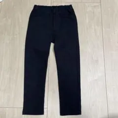 無印良品　黒の110サイズロングパンツ