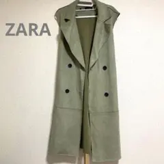ZARA ロングジレ グリーン