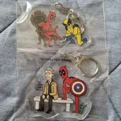 デッドプール アクリルキーホルダー 2種 MARVEL