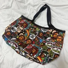 【美品】BAPE ベイプ 保冷バッグ トートバッグ A BATHING APEのサムネイル