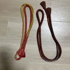 帯締め 2本セット 金糸入り 和装小物