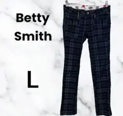 Betty Smith チェック柄 カジュアルパンツ Lサイズのサムネイル