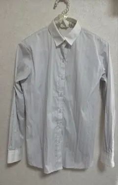 【4/18まで】ORIHICAブルーストライプ長袖シャツ オフィスカジュアル