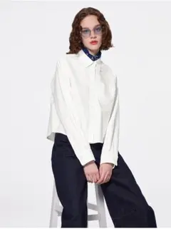 ジーユー GU オックスフォードショートシャツ XL