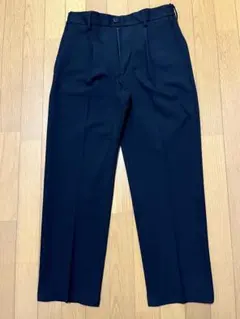 【未使用品】UNIQLOユニクロ タックワイドパンツ Sサイズ ブラックのサムネイル