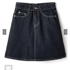 デニム台形ミニスカート　at1817