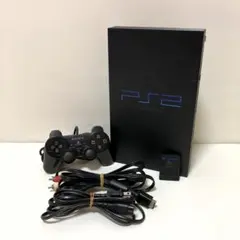 【美品・動作品 】PS2 SCPH‑30000 チャコールブラック 付属品完備