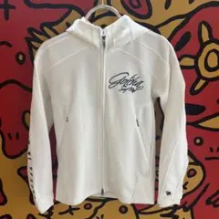 GOTCHAGOLF 　ガチャゴルフホワイトメッシュフードジャケット　サイズS