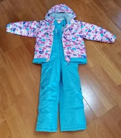 子供用スキーウェアセット ピンクと青