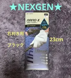 【NEXGEN】NANO X PRO TOUR＋ゴルフグローブ ブラック23cm