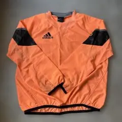 adidas オレンジ 長袖 ピステ・ウィンドブレーカー　120