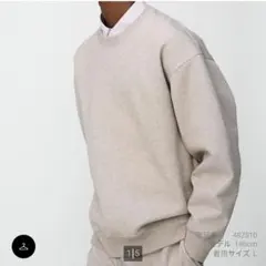 UNIQLO C 【新品】オーバーサイズスウェットシャツ　ベージュ　S