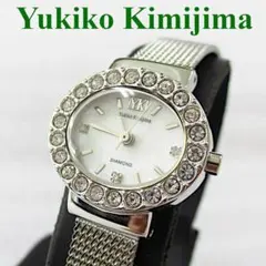 Yukiko Kimijima 腕時計 クォーツ ラインストーンベゼル 美品のサムネイル