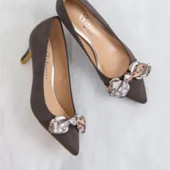 artemis by DIANA スカーフリボン付属2WAYビットパンプス