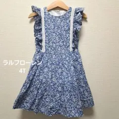 Ralph Lauren 花柄 ノースリーブ ワンピース 6T - メルカリ