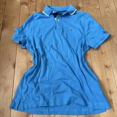 【極美品】TOMMY HILFIGER トミー ポロシャツ 水色 ブルー S