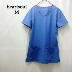 heartsoul レディース トップス 【M】 半袖 ブルー 青