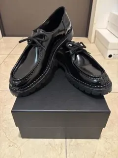 SAINT LAURENTサンローランブラックレザー ローファー箱付属正規品