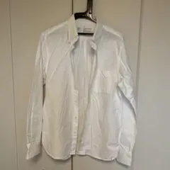 無印良品　ホワイト ボタンダウンシャツ Mサイズ