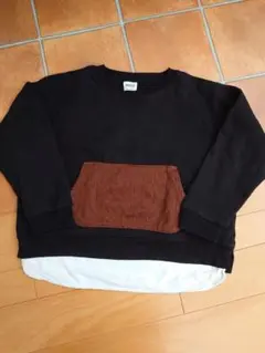 トレーナー 140 裏起毛 BREEZE F.O.インターナショナル　黒