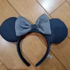 東京ディズニーリゾート ミッキー型　カチューシャ　デニム　ミニー