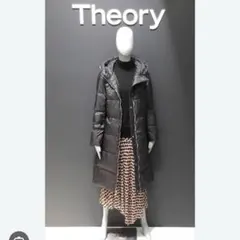 【20AW】セオリー　リバーシブル　フード付きロングダウンコート　黒　Sサイズ