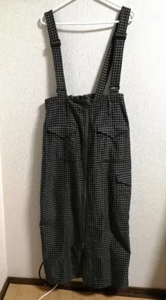 【美品】NIKO AND... チェック柄 サロペット Lサイズ