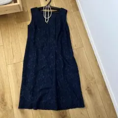 SOIR DOLCE ネイビー レース ワンピース 15 フォーマル結婚式