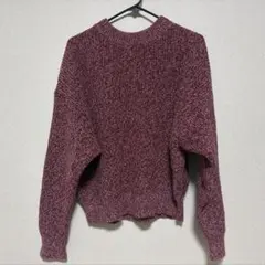 UNIQLO ローゲージニット セーター ボルドー Mサイズ