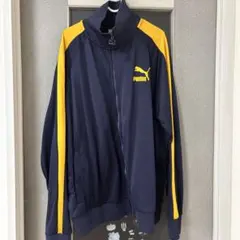 PUMA ジャージジャケット XL ネイビー/イエロー