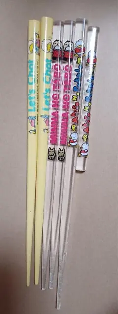 サンリオ　SANRIO　ソニー　レッツチャット　たあ坊　ペックル　箸　まとめ売りのサムネイル