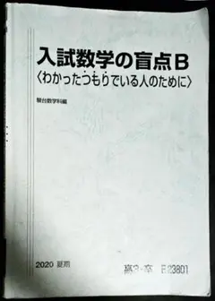 入試数学の盲点B 夏期 駿台