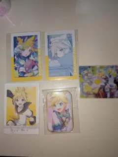 鏡音レン スクエア缶バッジ エピカ パシャこれ ウエハース まとめ売り