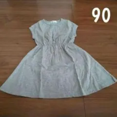 allolun 半袖 ワンピース オールインワン トップス 女の子 90 夏のサムネイル