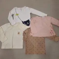 SLAP SLIP 西松屋 長袖 カットソー 100 女 薄手 セット