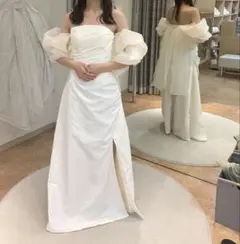 ウェディングドレス　前撮り　サイズ注意