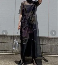 KEITAMARUYAMA×AMERI SHEER LAYERED DRESS