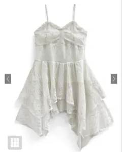 GRL レース　キャミワンピース　ミニワンピース　アイボリー Mサイズ