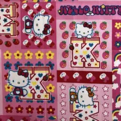 生地　ハギレ　平成レトロ　廃盤　ビンテージ　サンリオ　キティ　ピンク　値下げ
